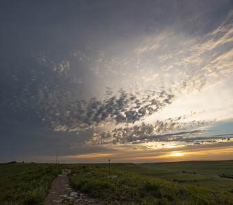 Konza Prairie sunset