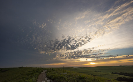 Konza Prairie sunset